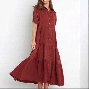 Petal and Pup WABASH DRESS - BROWN